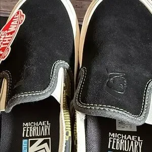 Vans | Shoes | Vans Classic Slip On Michael February Black  display picture 3